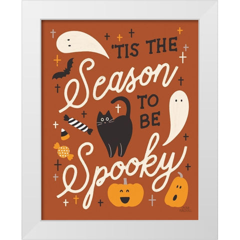 Trick or Treat V Rust White Modern Wood Framed Art Print by Marshall, Laura