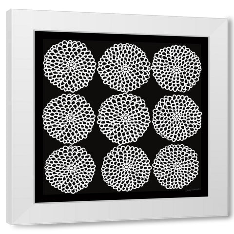 Main Street Mumsy Monochrome White Modern Wood Framed Art Print by Warrick, Cheryl
