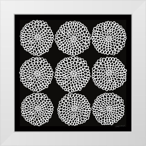 Main Street Mumsy Monochrome White Modern Wood Framed Art Print by Warrick, Cheryl