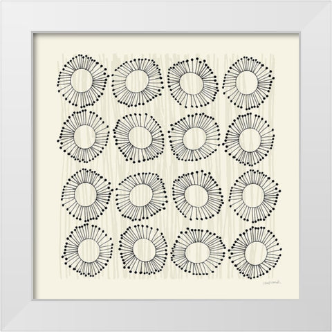 Main Street Twirled Monochrome White Modern Wood Framed Art Print by Warrick, Cheryl