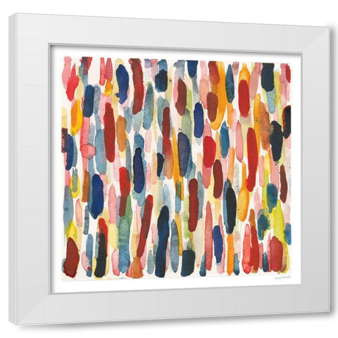 Colorful Patterns IX White Modern Wood Framed Art Print by Warrick, Cheryl