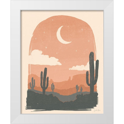 Desert II White Modern Wood Framed Art Print by Penner, Janelle