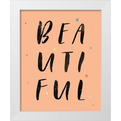 Colorful Bold Words II White Modern Wood Framed Art Print by Marshall, Laura