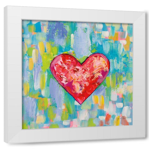 True Love White Modern Wood Framed Art Print by Vertentes, Jeanette