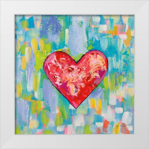 True Love White Modern Wood Framed Art Print by Vertentes, Jeanette