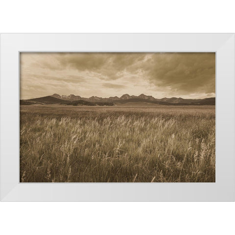 Sawtooth Mountains Idaho II Dark White Modern Wood Framed Art Print by Majchrowicz, Alan