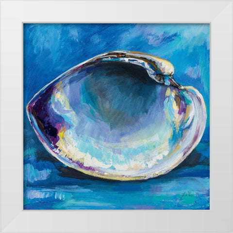 Single Life White Modern Wood Framed Art Print by Vertentes, Jeanette