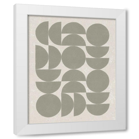 Make it Mod I White Modern Wood Framed Art Print by Hershey, Moira