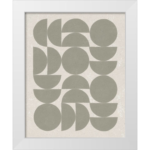 Make it Mod I White Modern Wood Framed Art Print by Hershey, Moira