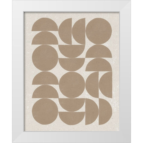 Make it Mod II White Modern Wood Framed Art Print by Hershey, Moira