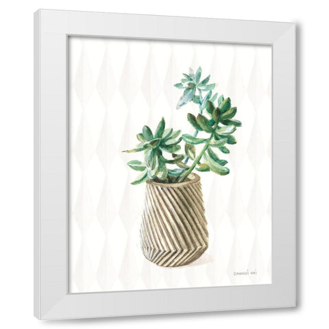Desert Greenhouse X Subtle White Modern Wood Framed Art Print by Nai, Danhui