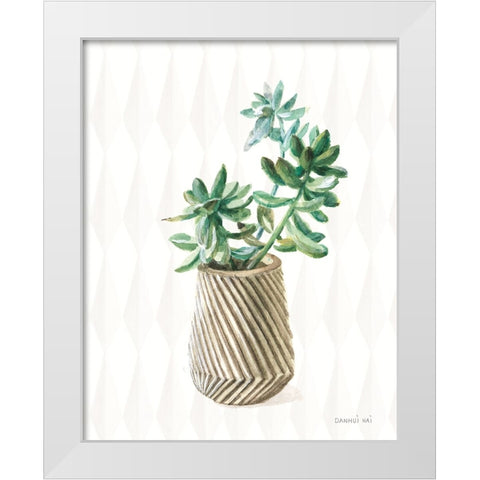 Desert Greenhouse X Subtle White Modern Wood Framed Art Print by Nai, Danhui