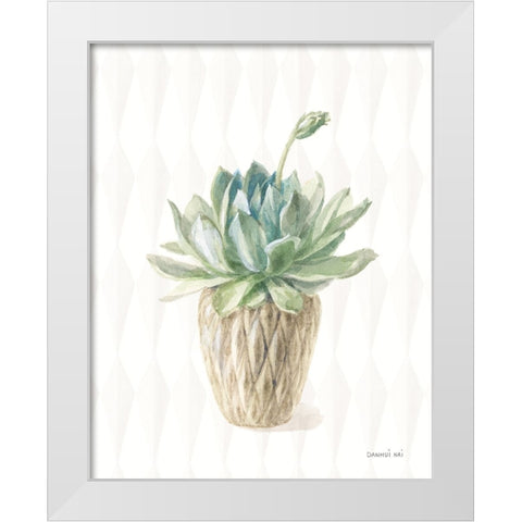 Desert Greenhouse XV White Modern Wood Framed Art Print by Nai, Danhui