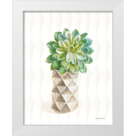 Desert Greenhouse XVIII White Modern Wood Framed Art Print by Nai, Danhui