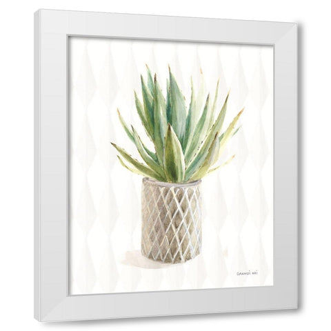 Desert Greenhouse XIX White Modern Wood Framed Art Print by Nai, Danhui