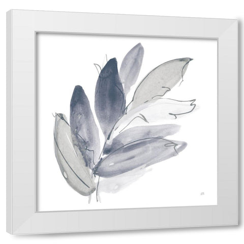 From the Forest I Cool White Modern Wood Framed Art Print by Paschke, Chris