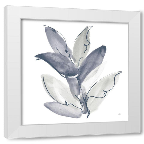 From the Forest II Cool White Modern Wood Framed Art Print by Paschke, Chris