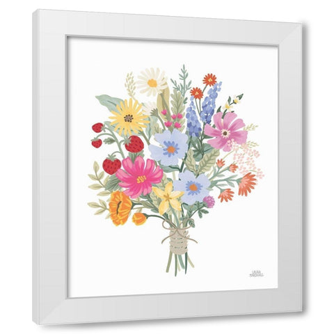 Wild Meadow IV White Modern Wood Framed Art Print by Marshall, Laura