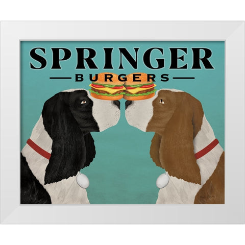 Springer Burgers White Modern Wood Framed Art Print by Fowler, Ryan