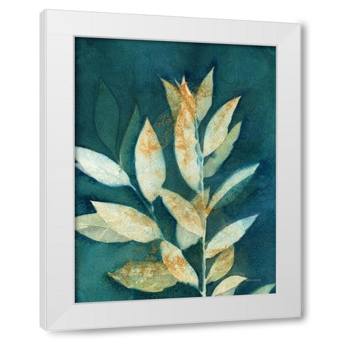 Shower of Gold III White Modern Wood Framed Art Print by Ferguson, Kathy
