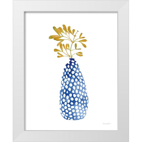 Modern Nature II White Modern Wood Framed Art Print by Charro, Mercedes Lopez