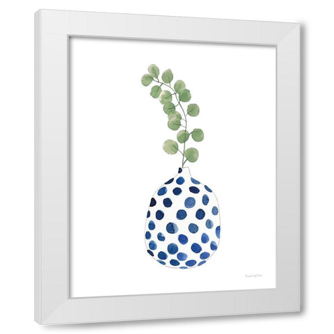 Modern Nature III White Modern Wood Framed Art Print by Charro, Mercedes Lopez