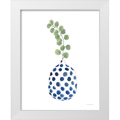 Modern Nature III White Modern Wood Framed Art Print by Charro, Mercedes Lopez