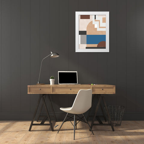 Soft Modern I Gray White Modern Wood Framed Art Print by Gallagher, Megan
