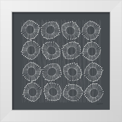 Main Street Twirled Gray White Modern Wood Framed Art Print by Warrick, Cheryl
