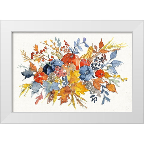 Fall Flair I White Modern Wood Framed Art Print by Tavoletti, Anne