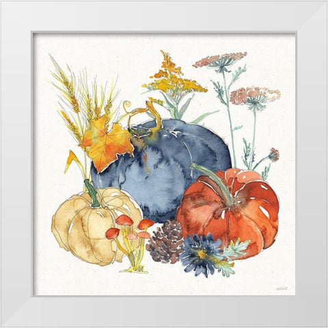 Fall Flair III White Modern Wood Framed Art Print by Tavoletti, Anne