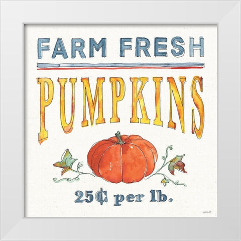 Fall Flair IV White Modern Wood Framed Art Print by Tavoletti, Anne