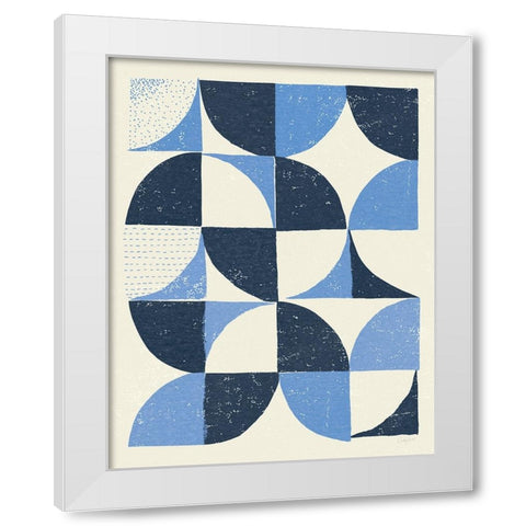 Colorful Night Sky II Blue White Modern Wood Framed Art Print by Prahl, Courtney