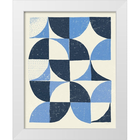 Colorful Night Sky II Blue White Modern Wood Framed Art Print by Prahl, Courtney