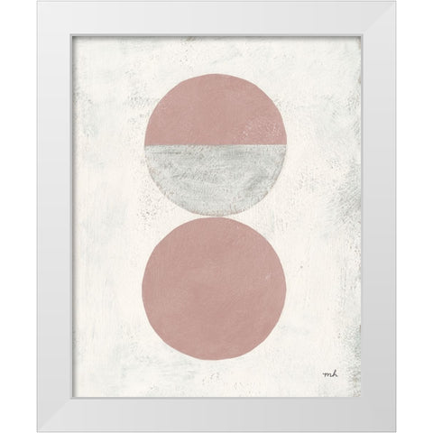 Colorful Orbs I White Modern Wood Framed Art Print by Hershey, Moira