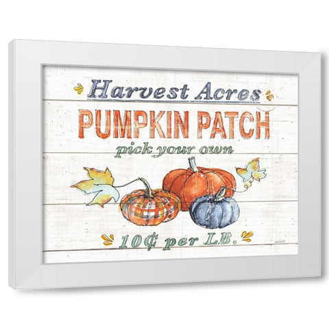 Fall Flair V Shiplap White Modern Wood Framed Art Print by Tavoletti, Anne