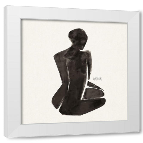 Neutral Nudes I Sq White Modern Wood Framed Art Print by Tavoletti, Anne
