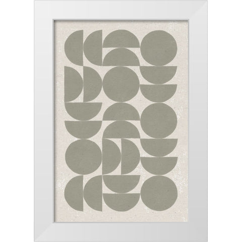 Make it Mod I v2 White Modern Wood Framed Art Print by Hershey, Moira