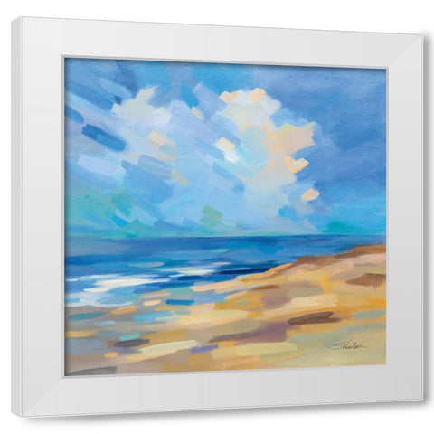 Sunshine Coast White Modern Wood Framed Art Print by Vassileva, Silvia