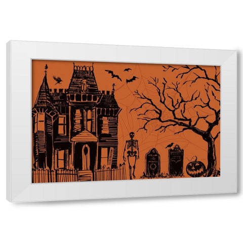 Haunted I White Modern Wood Framed Art Print by Tavoletti, Anne