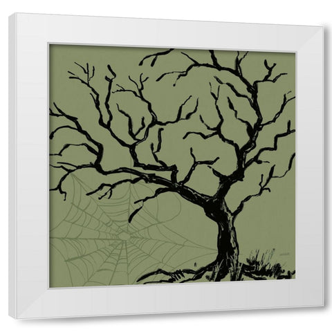 Haunted V White Modern Wood Framed Art Print by Tavoletti, Anne