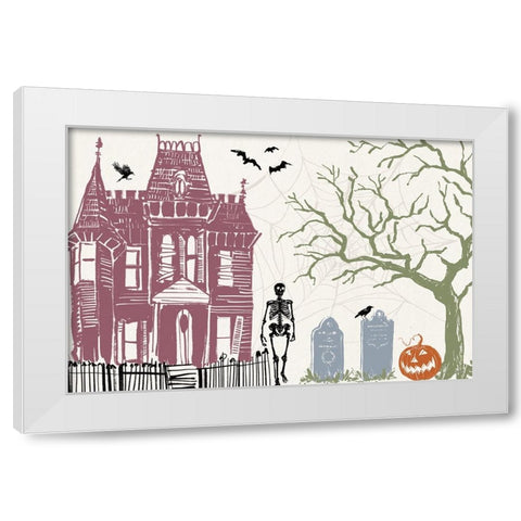 Haunted I Color White Modern Wood Framed Art Print by Tavoletti, Anne