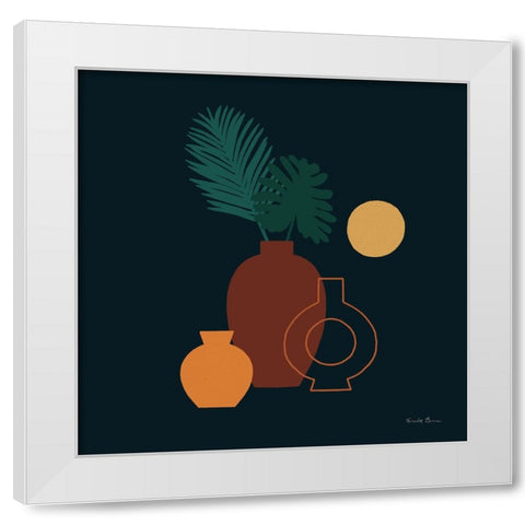 Mod Vessels II Regal White Modern Wood Framed Art Print by Zaman, Farida