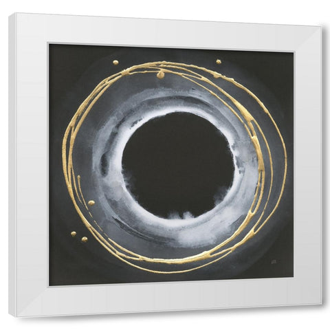 Eclipse I White Modern Wood Framed Art Print by Paschke, Chris