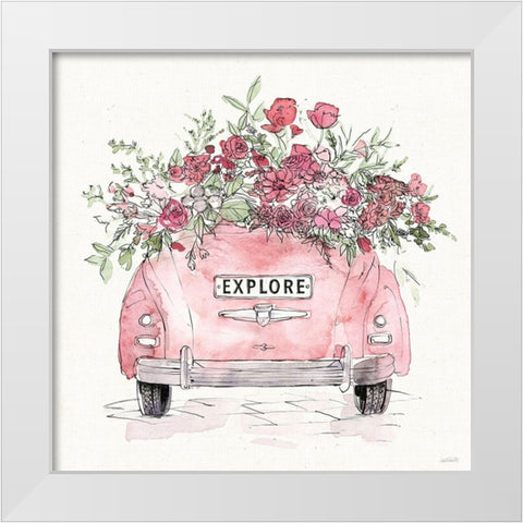 Vintage Travel IV White Modern Wood Framed Art Print by Tavoletti, Anne