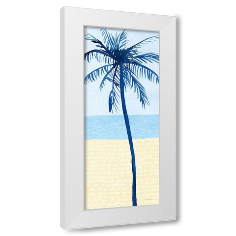 Laguna Palms Triptych I White Modern Wood Framed Art Print by Charro, Mercedes Lopez