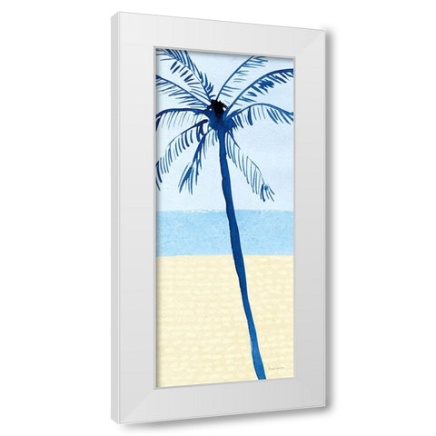 Laguna Palms Triptych III White Modern Wood Framed Art Print by Charro, Mercedes Lopez