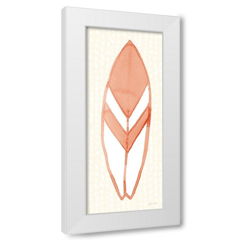 Laguna Surfboards II White Modern Wood Framed Art Print by Charro, Mercedes Lopez
