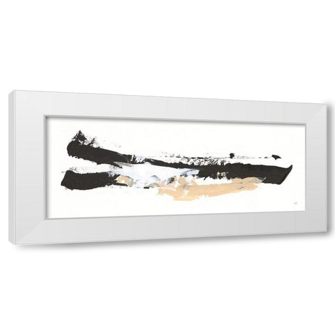 Scraping By III White Modern Wood Framed Art Print by Paschke, Chris