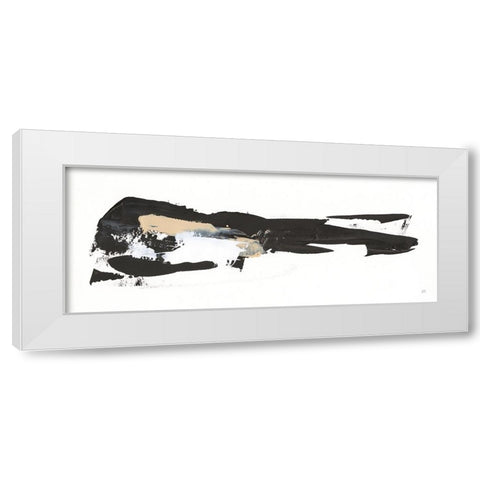 Scraping By IV White Modern Wood Framed Art Print by Paschke, Chris